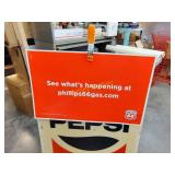 Double sided Phillips 66 metal sign