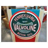 Valvoline 24-in metal sign