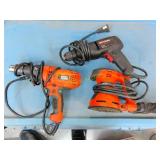 Craftsman Black & Decker sander and drills