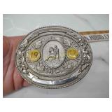 1982 barrel racing buckle