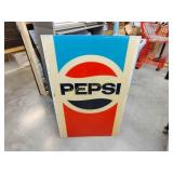 24"x40" Pepsi plastic pop machine front