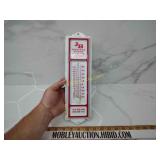 Vintage metal advertising thermometer