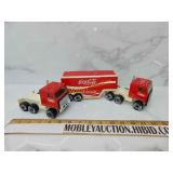 Coca-Cola semi with an extra tractor