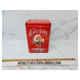 Vintage Blackhawk brand BBQ hickory chips tin
