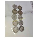 10 silver barber dimes