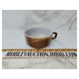 Vintage fire King Brown soup mug