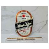 Vintage pressed cardboard beer advertising sign