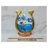 Vintage pressed cardboard beer advertising sign