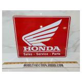Honda dealer metal sign