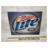 Miller lite metal sign