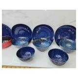 Dragonfly pottery dishwasher set