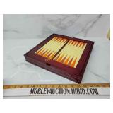 Wooden backgammon set