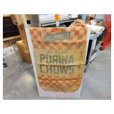 Burlap Purina chows feed sack