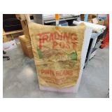 Burlap trading Post pinto beans sack