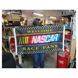 Heavy duty welcome NASCAR race fans flag
