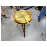 Beautiful walnut compass side table