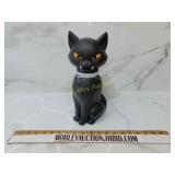 Blow mold cat with head turning in eyes blinking