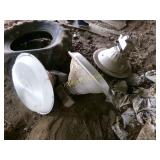 3 LARGE LIGHTS-BARN