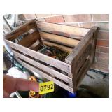 ADVERT. WOODEN CRATE WITH TOOLS=PORCH