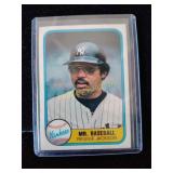 Reggie Jackson vintage baseball card