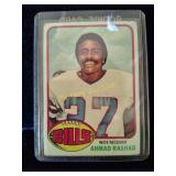 Ahmad Rashad vintage football card