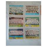 Vintage team rosters Topps baseball cards