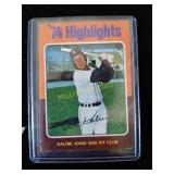 1974 highlights baseball extra card