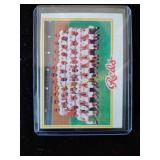 Reds team roster baseball card