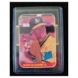Donruss rated rookie Mark McGwire baseball card
