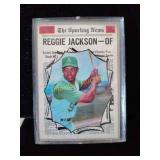 Reggie Jackson vintage Topps baseball card