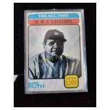 Babe Ruth vintage Topps baseball card