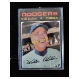 Walt Alston vintage Topps baseball card