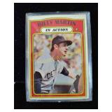 Billy Martin vintage baseball card