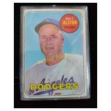 Walt Alston vintage Topps baseball card