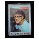 Denny Mclain vintage tall baseball card