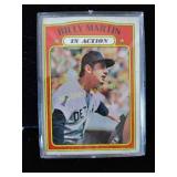 Billy Martin vintage Topps baseball card