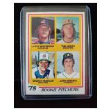 1978 rookie pitchers card Topps