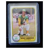 Ricky Henderson vintage baseball card