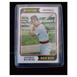 Dwight Evans vintage Topps baseball card
