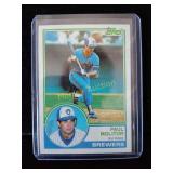 Paul molitor vintage Topps baseball card