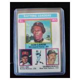 1975 batting leaders Topps baseball card