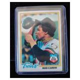 Rod Carew vintage Topps baseball card