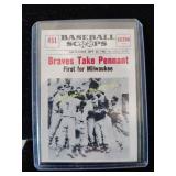 Baseball scoops vintage baseball card