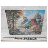 Metal farm sign