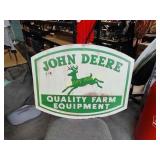 Large John Deere 30-in x 24 inch metal sign