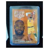 LeBron James orange foil card