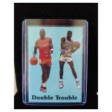 Michael Jordan / David Robinson promo card
