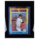 Vintage 75 Topps Carl yastrzemski