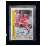 Michael Jordan rookie reprint with facsimile Auto