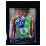 Josh Allen die cut prizm